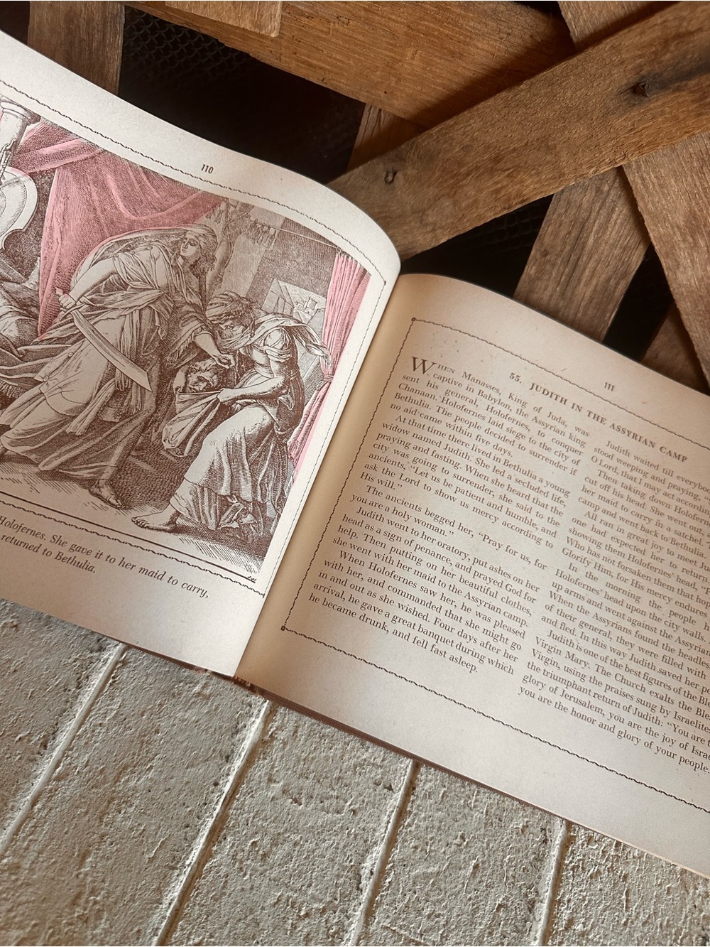 Vintage 1950 My Bible History In Pictures Bishop Morrow Catholic Hardcover Book - Picture 12 of 14